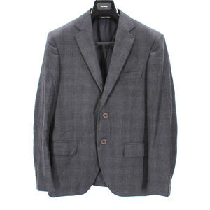 Maurizio Baldassari Reda Wool Single Breasted Grey Check Sport Coat 50S Blazer